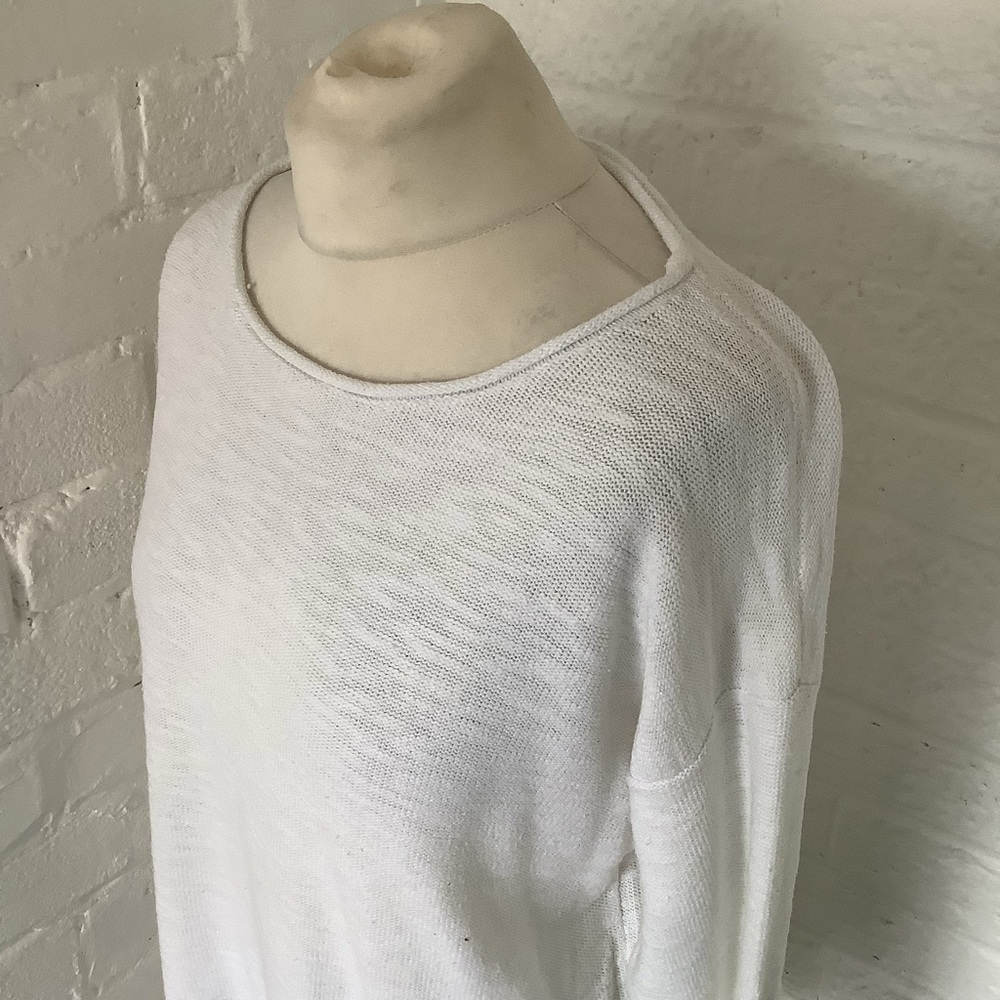 Superdry Icarus Knit Jumper - Size M - White - Cotton - P2P 22” - Picture 4 of 8